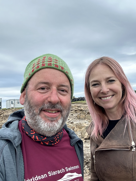 Archaeology student with Alice Roberts in Orkney