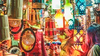 Colourful lamps