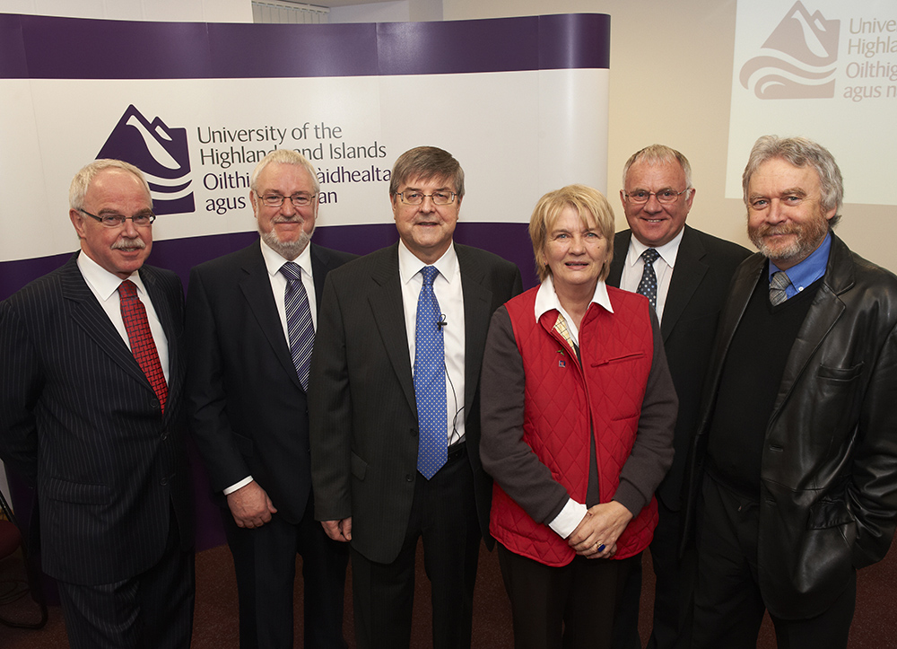 University title announcement press event on 2 February 2011 at UHIs Executive Office on Ness Walk