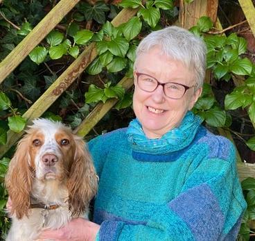 Vicki Jagger and her dog