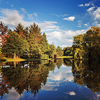 View over a lake