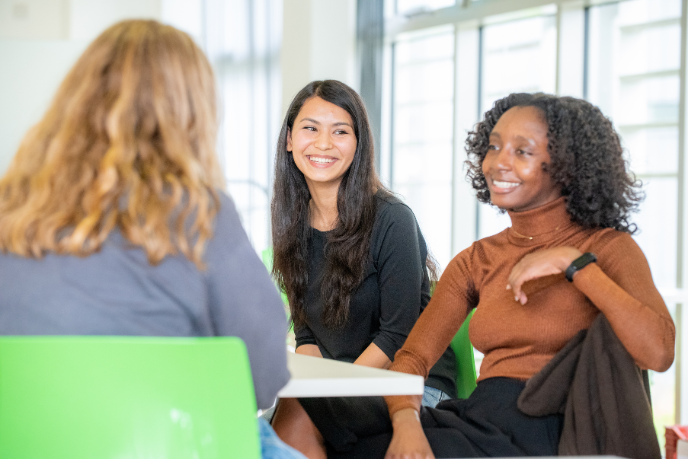 Students talking